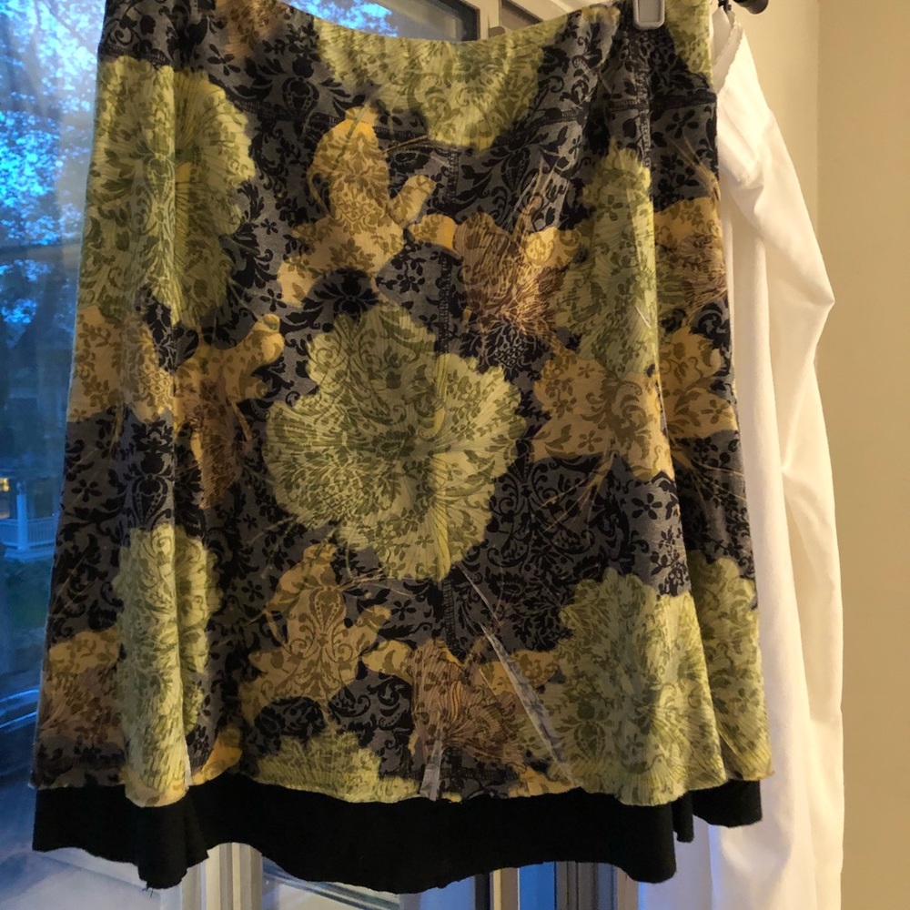 Green and Black Skirt
